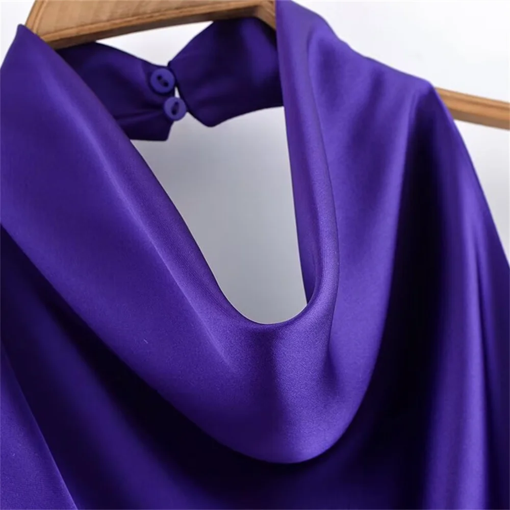 Women’s Hanging Neck Top with Midi Half Skirt - Image 6