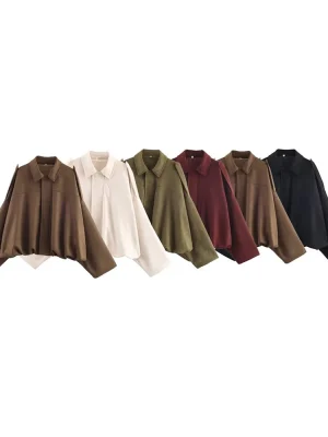 Autumn Women’s Imitation Suede Pilot Coat