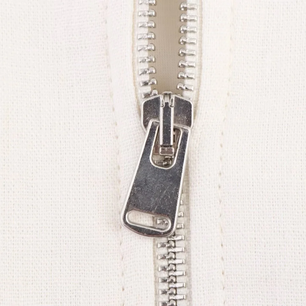 Women’s Linen Blend Zipper Jacket - Image 5