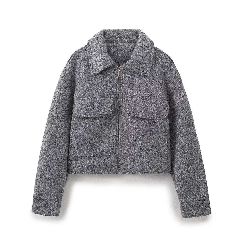 Women’s Autumn Pearl Leather Short Jacket - Image 2