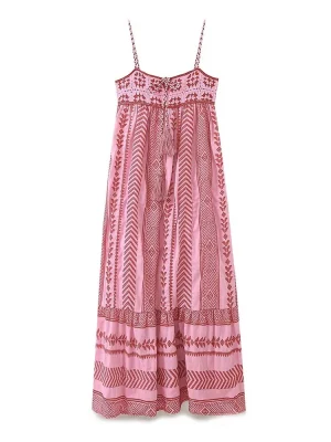 Women’s Sexy Tassel Strap Crochet Splice Dress