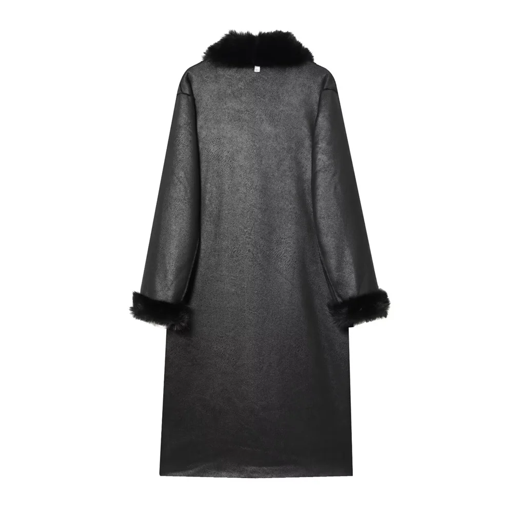 Loose Fit Women’s Long Sleeve Coat - Image 5