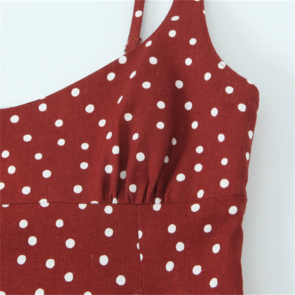 Women’s Polka Dot Slim Fit Summer Dress - Image 4