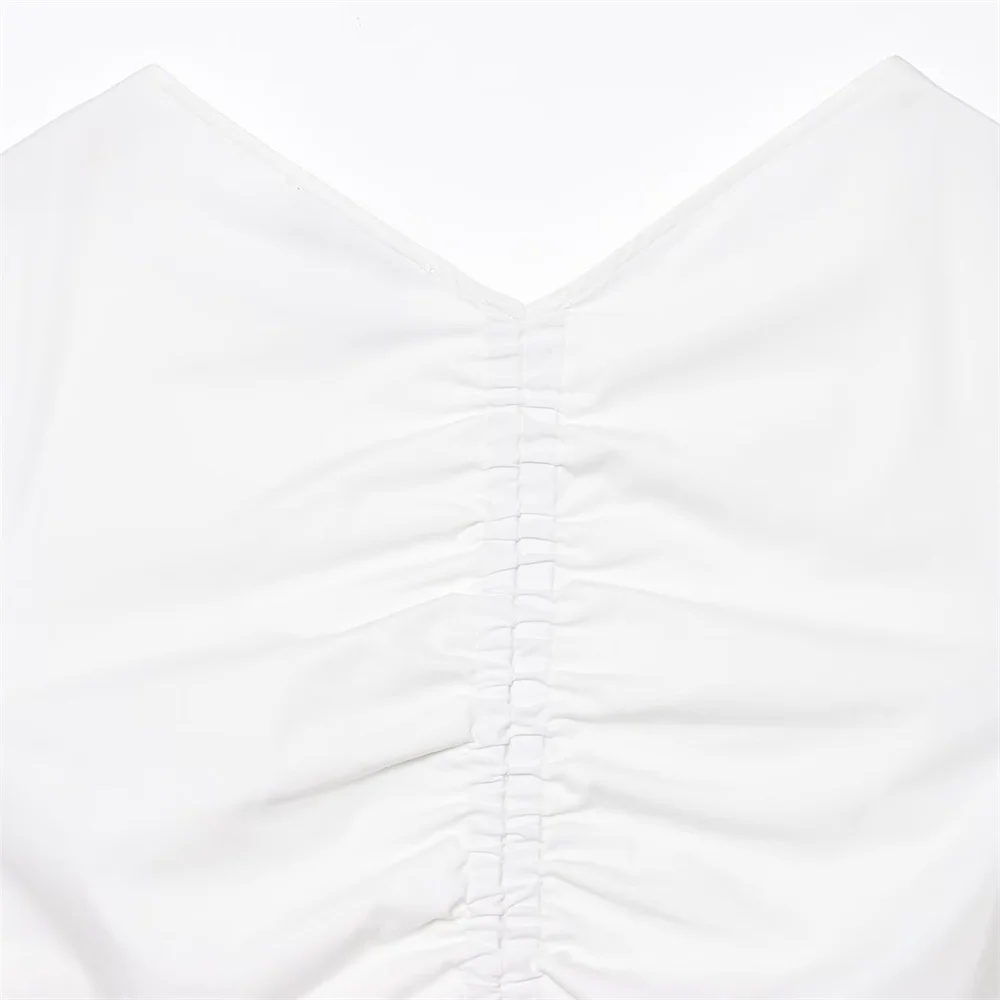 Women’s Sleeveless Folded Summer Dress - Image 3