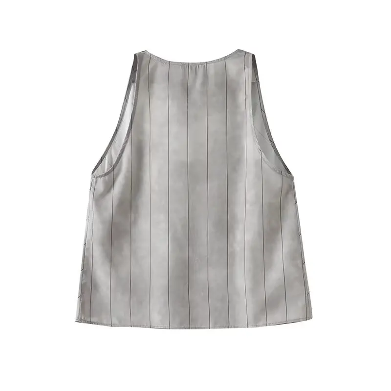 Women’s Striped Straight-Leg Summer Pants - Image 3