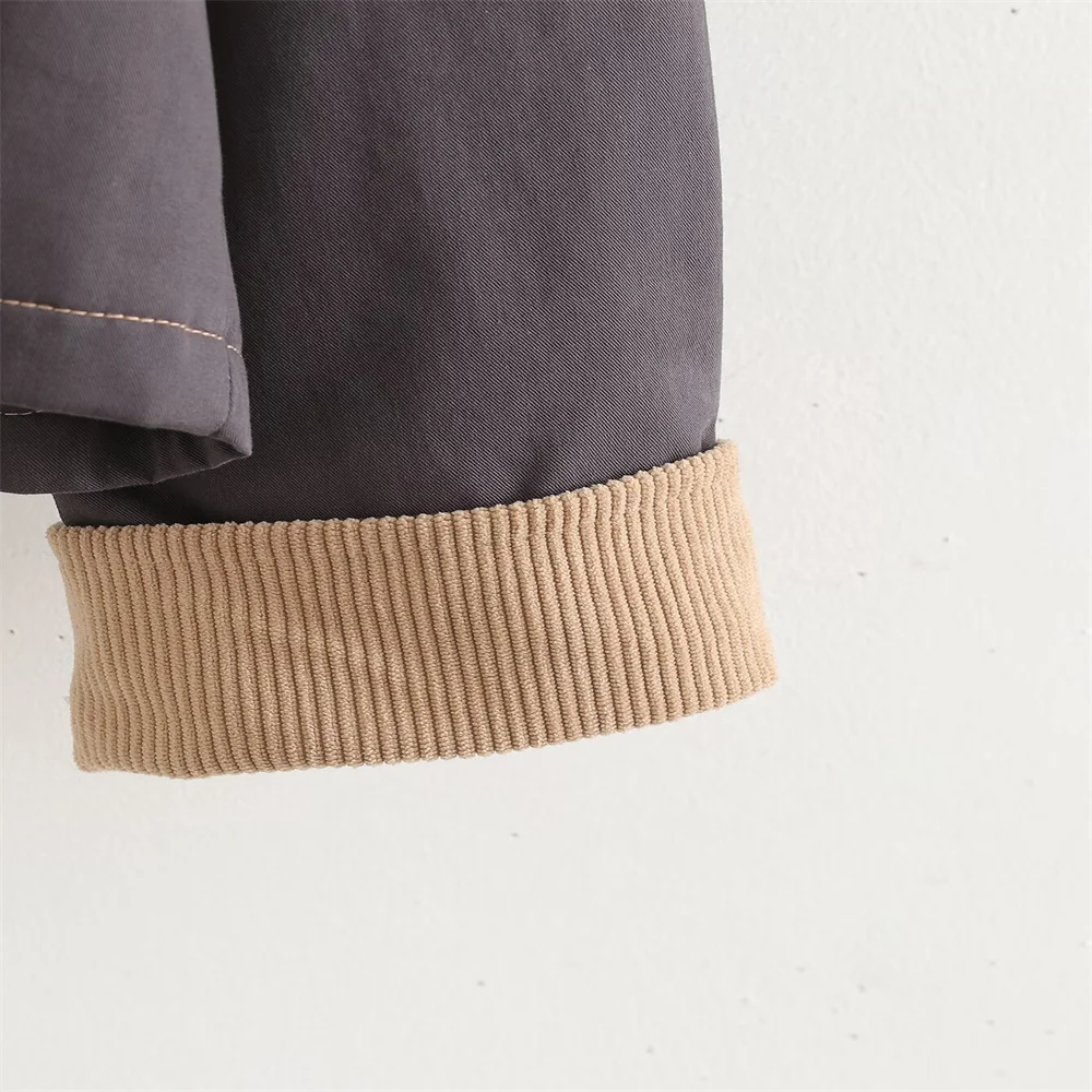 Women’s Autumn Patchwork Cotton Jacket - Image 6