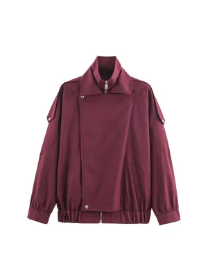 Women’s Autumn Double-Collar Windbreaker Coat