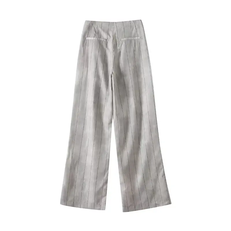 Women’s Striped Straight-Leg Summer Pants - Image 5