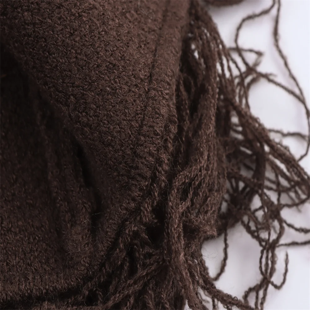 Women’s Autumn Tassel Button Knit Jacket - Image 5