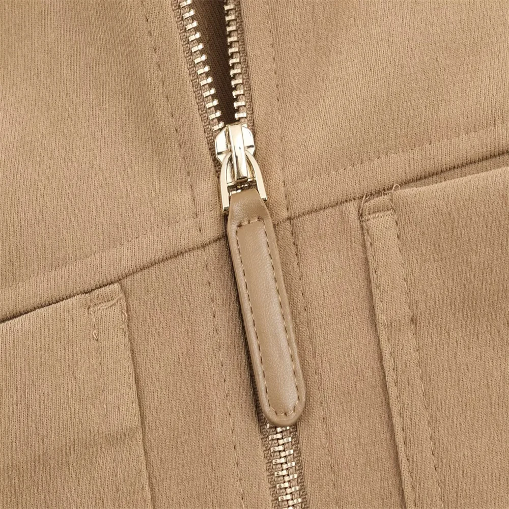 Autumn Women’s Casual Jacket and Wide-Leg Pants - Image 4