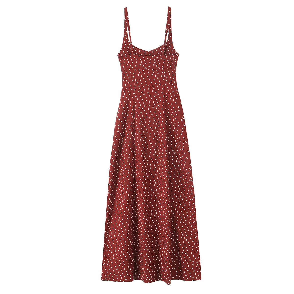 Women’s Polka Dot Slim Fit Summer Dress - Image 2