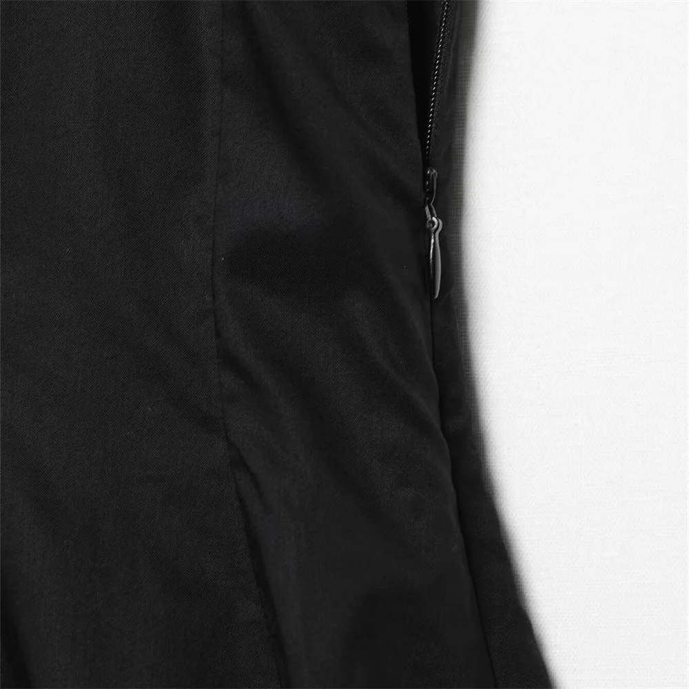 Women’s Casual Slim Fit Solid Color Summer Dress - Image 6