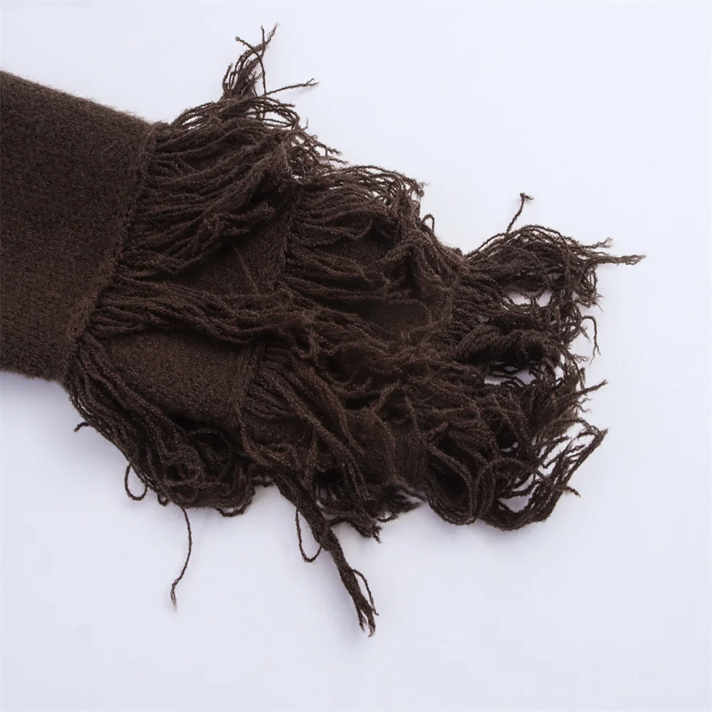 Women’s Autumn Tassel Button Knit Jacket - Image 4