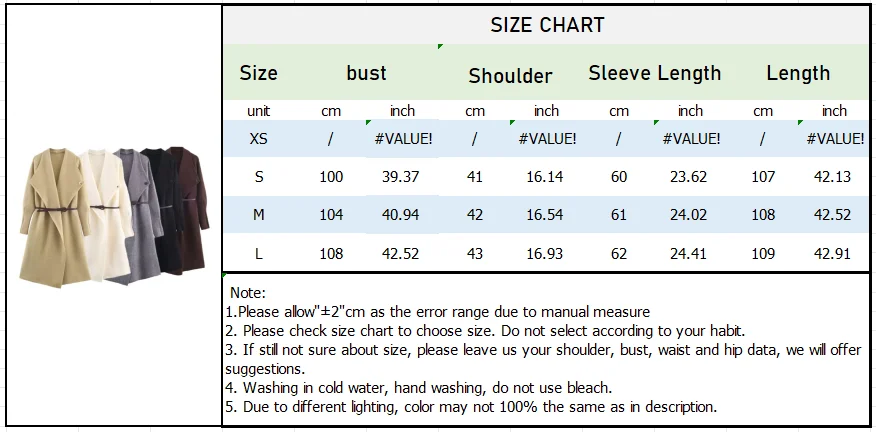 Autumn Women’s Belted Knitted Coat - Image 7