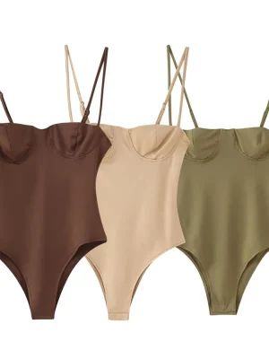 Women’s Solid Color Strap-Style Jumpsuit