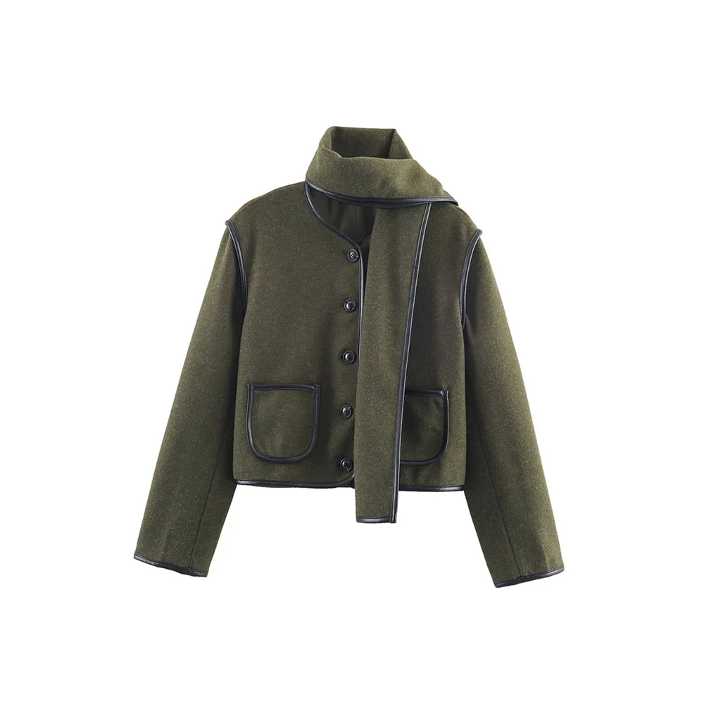 Autumn Winter Women’s Versatile Wool Wrap Jacket