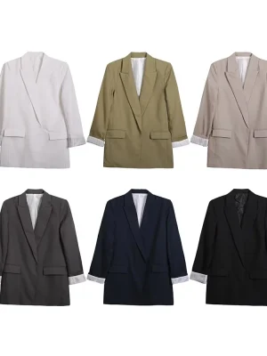 Autumn Women’s Linen Casual Suit Set