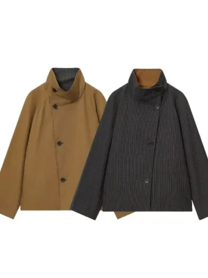 Women’s Autumn Loose Short Trench Coat