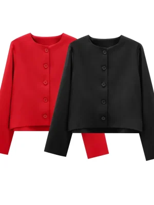 Autumn Buckle Detail Casual Loose Coat