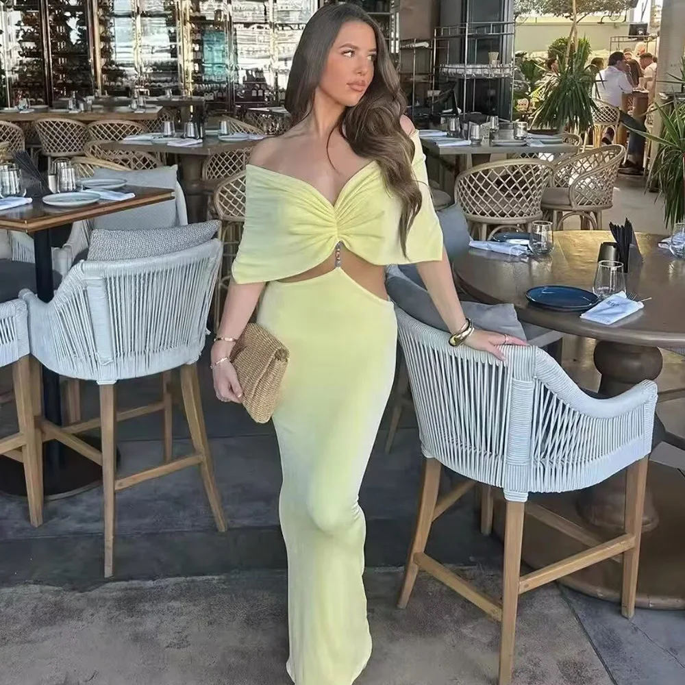 Women’s Handmade Beaded Shawl Wrinkle Dress