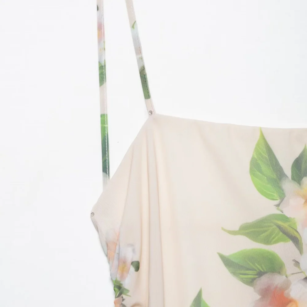 One-Neck Sleeveless Lace-Up Dress - Image 3