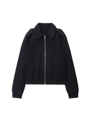 Autumn Women’s Flip-Collar Wool Blend Jacket