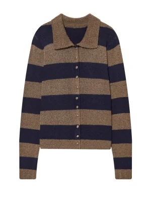 Women’s College Style Striped Knit Sweater