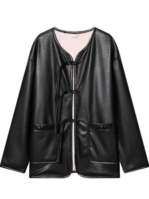 Women’s Vintage Faux Leather Jacket