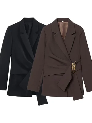 Autumn Blazer with Buckle for Women