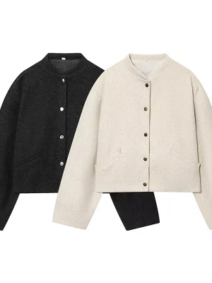 Women’s Stand Collar Bomber Jacket