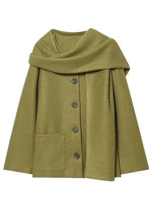 Autumn Winter Women’s Scarf Design Coat