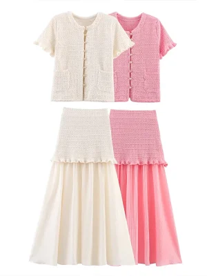 Women’s 2-Piece Knit Skirt & Top Set