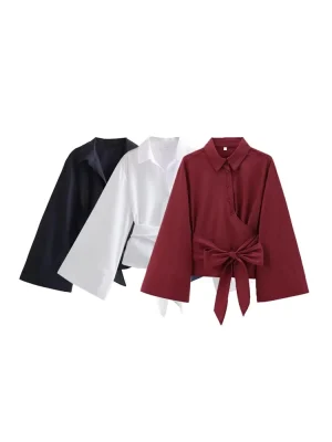 Elegant Bow Tie Blouse for Women