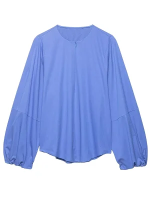 Women’s Loose O-Neck Long Sleeve Shirt