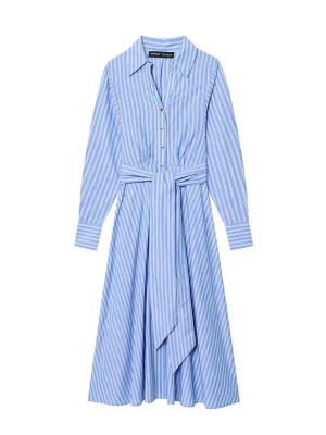Women’s Elegant Shirt-Style Long Dress