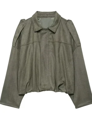 Autumn Women’s Oversized Zip Jacket