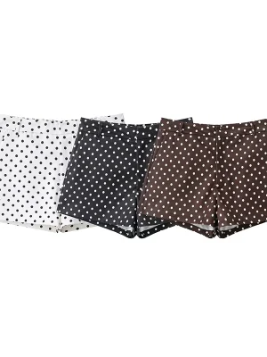 Women’s Polka Dot High-Waist Mini Shorts