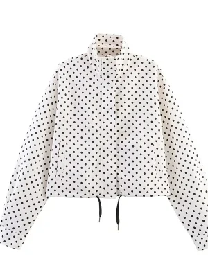 Fashion Women’s Polka Dot Loose Coat
