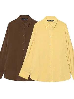 Women’s Loose Turn-Down Collar Shirt