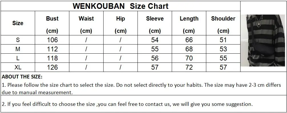 Gothic Striped Oversized Tee - Image 7