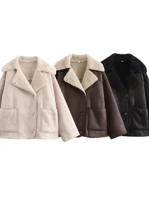 Women’s Vintage Faux Leather Jacket