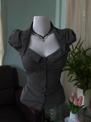 Square Collar Puff Sleeve Women’s Top