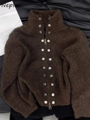 Elegant Vintage Knit Pullover Sweater