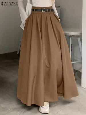 Women’s Pleated High Waist Skirt
