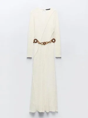 White Crochet Maxi Dress
