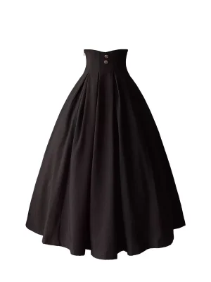 Elegant Vintage Slim Ball Gown Skirt for Women