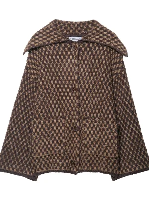 Women’s Knit Cardigan Lapel Jacket