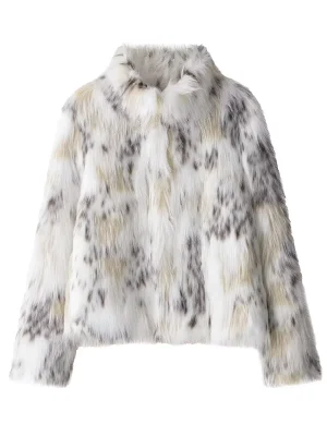 Women’s Printed Faux Fur Jacket