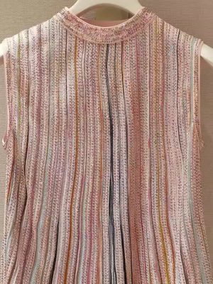 Pink Striped Sleeveless O-Neck E-Girl Top