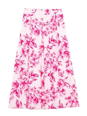 Women’s High Waist A-Line Floral Skirt